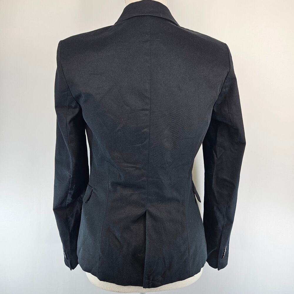 Zara Basic One Button Cotton Blend Fitted Notched… - image 5